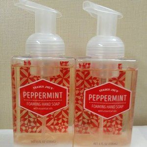 2 TRADER JOE'S SOLDOUT *RARE* ULTRA GENTLE FOAMING PEPPERMINT HAND SOAP